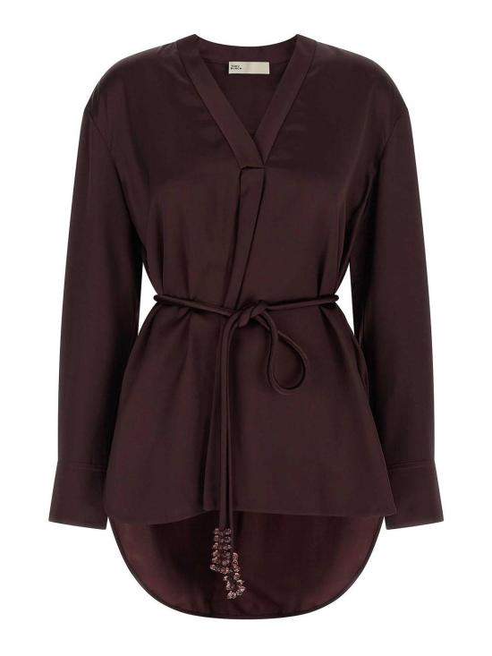 26SS 토리버치 블라우스 176405600 Dark Red