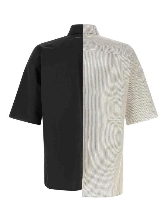26SS MM6 메종마르지엘라 반팔 셔츠 SH0DR0007MTN136961 Black - MM6 MAISON MARGIELA