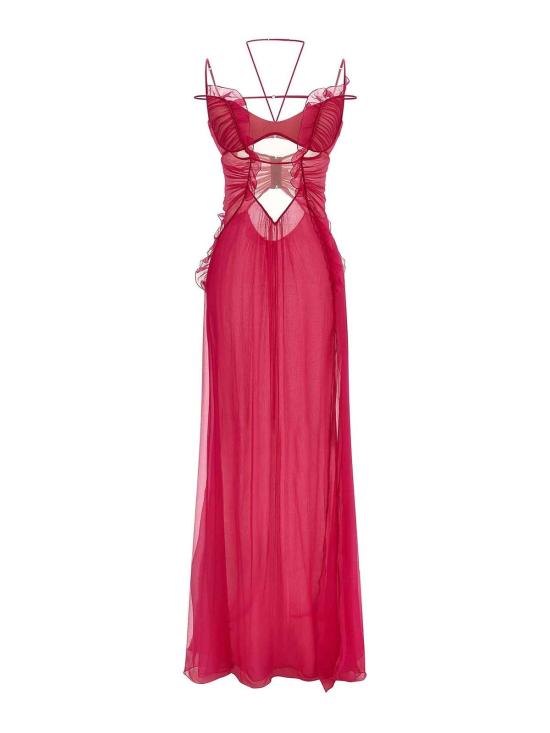 26SS 넨시 도자카 미디 스커트 NDDR3083000400RASPBERRY Multicolour