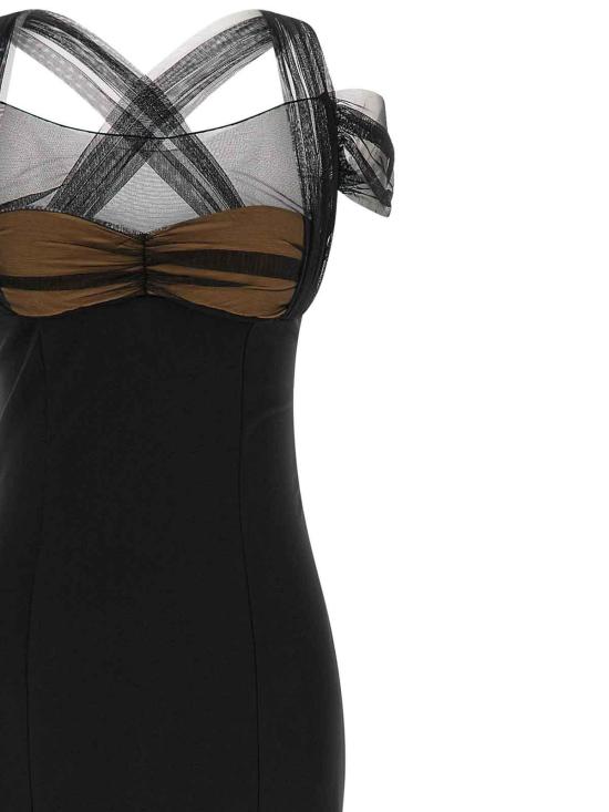 26SS 넨시 도자카 롱 원피스 NDDR3001002100BLACK Black - NENSI DOJAKA