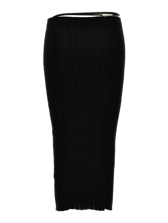  자크뮈스 미디 스커트 24E241KN3622358990 Black - JACQUEMUS
