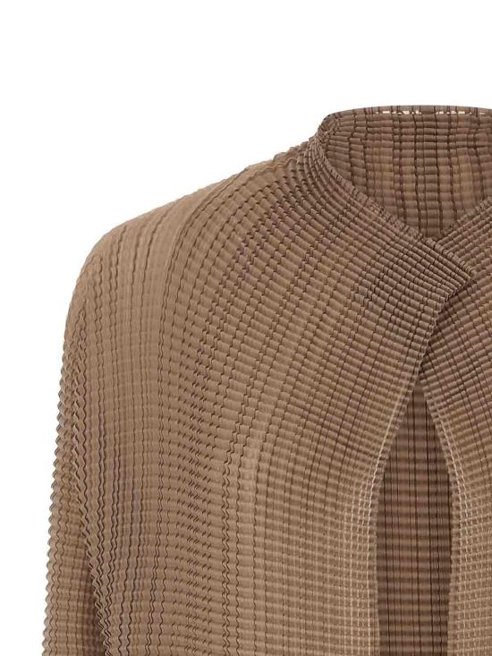 26SS 이세이 미야케 가디건 IM66FJ67710 Beige - ISSEY MIYAKE