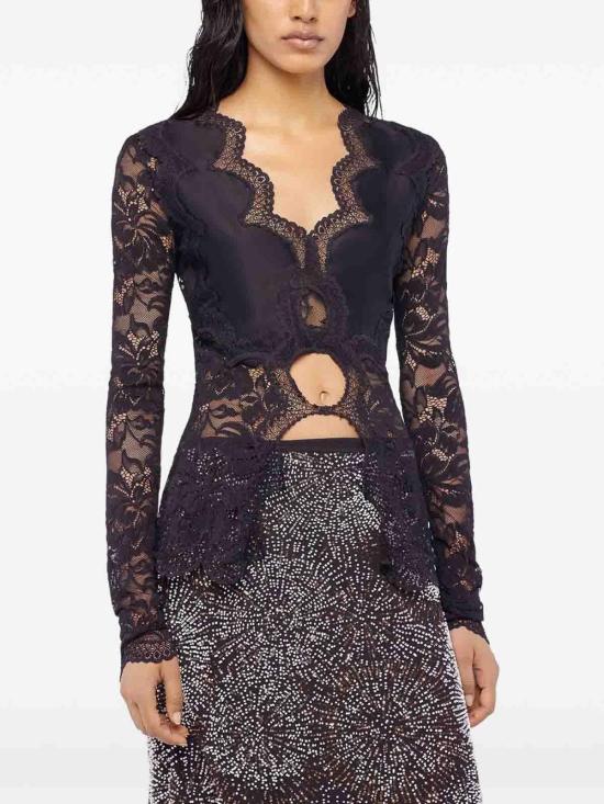 26SS 파코라반 블라우스 26PJTO173PA0170P001 Black - PACO RABANNE