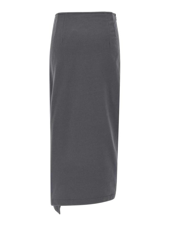 25FW 드리스 반 노튼 미디 스커트 25201114026118E15 Grey - DRIES VAN NOTEN