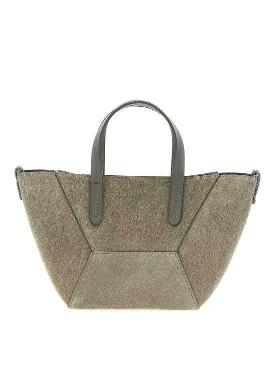 26SS 브루넬로 쿠치넬리 스웨이드 BC Duo 미니 백 MBDLD2675C8850 Grey