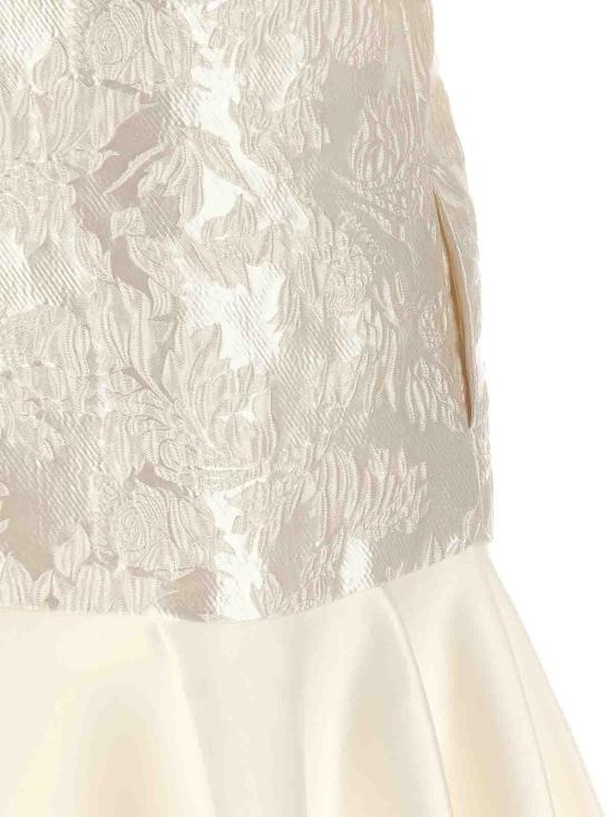 26SS 가니 새틴 클로케 미니 드레스 A1030105135 White - GANNI