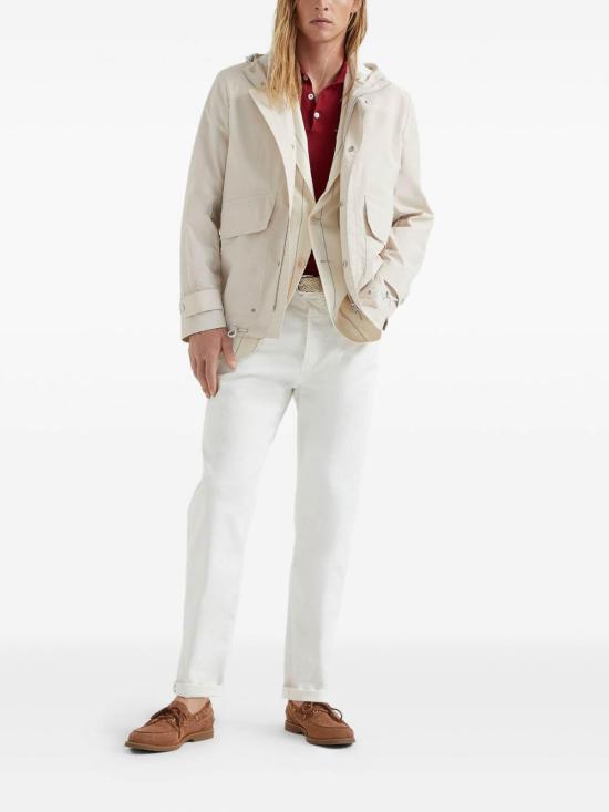 26SS 브루넬로 쿠치넬리 폴로 티셔츠 MNB805805PC3975 Red - BRUNELLO CUCINELLI