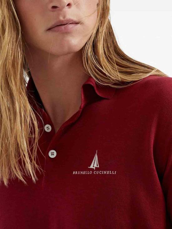 26SS 브루넬로 쿠치넬리 폴로 티셔츠 MNB805805PC3975 Red - BRUNELLO CUCINELLI