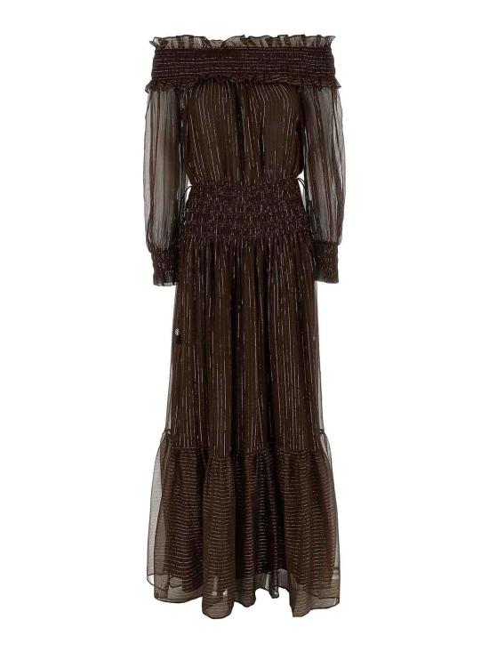 26SS 셀프 포트레이트 롱 원피스 RS26156XABROWN Brown