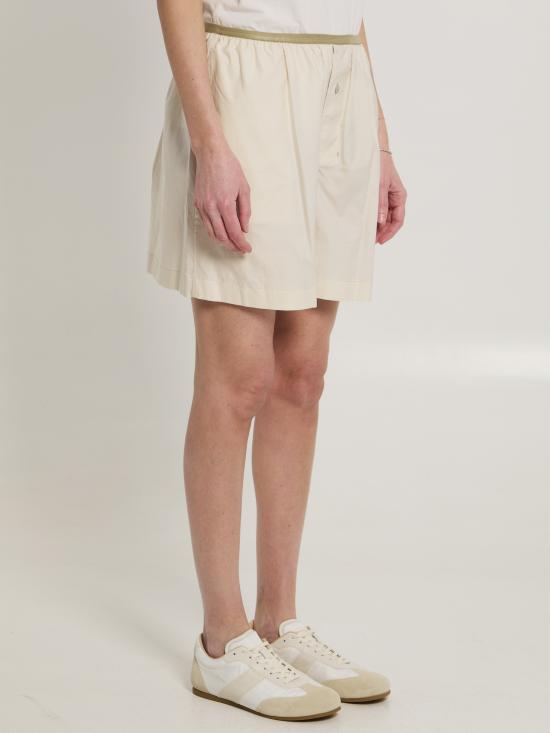 26SS 르메르 숏팬츠 PA1270 WHITE - LEMAIRE