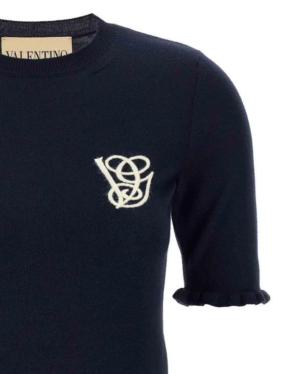 25FW 발렌티노 가라바니 민소매 티셔츠 B3KC66H9HFBBE Blue - VALENTINO GARAVANI