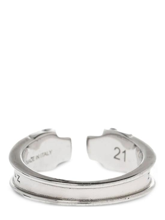 26SS 알렉산더 맥퀸 반지 855354J160Y0446 Silver - ALEXANDER MCQUEEN