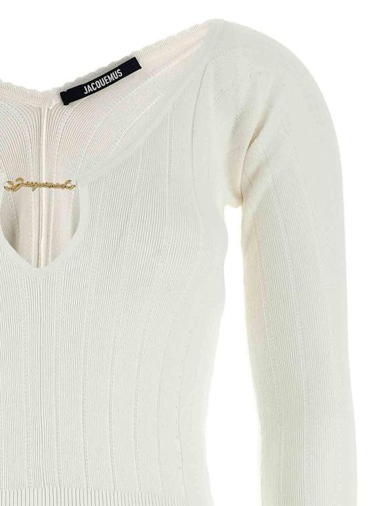  자크뮈스 민소매 티셔츠 24E241KN3572358110 White - JACQUEMUS