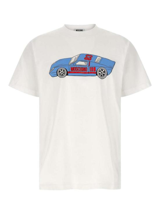 26SS 모스키노 반팔 티셔츠 070302411001 White