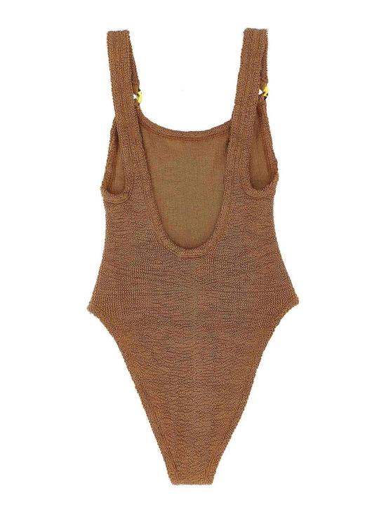 훈자 지 원피스 수영복 DOMINOSWIMMETALLICCOCOA Beige - HUNZA G