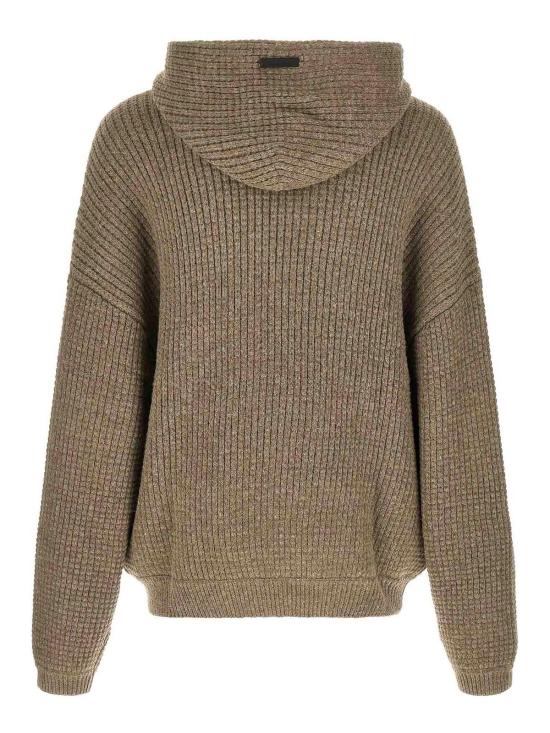 25FW 피어오브갓 헤비 와플 니트 90s 후드 티셔츠셔츠 192HO254362F Grey - FEAR OF GOD