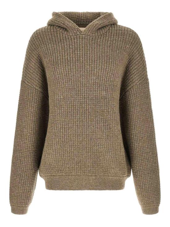 25FW 피어오브갓 헤비 와플 니트 90s 후드 티셔츠셔츠 192HO254362F Grey