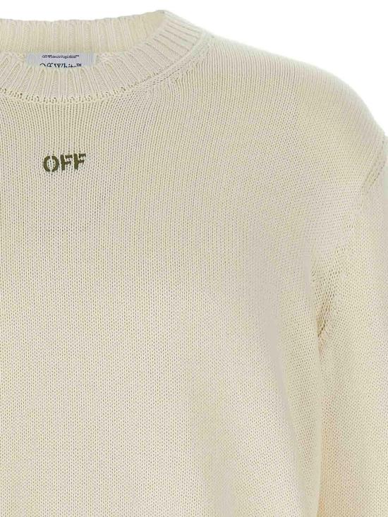 26SS 오프화이트 스웨터 OMHE087S26KNI0011010 Beige - OFF WHITE