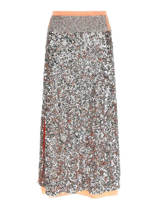 26SS 파코라반 미디 스커트 26PCJU127PO0415M262 Silver