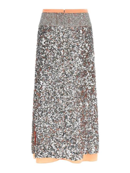 26SS 파코라반 미디 스커트 26PCJU127PO0415M262 Silver - PACO RABANNE