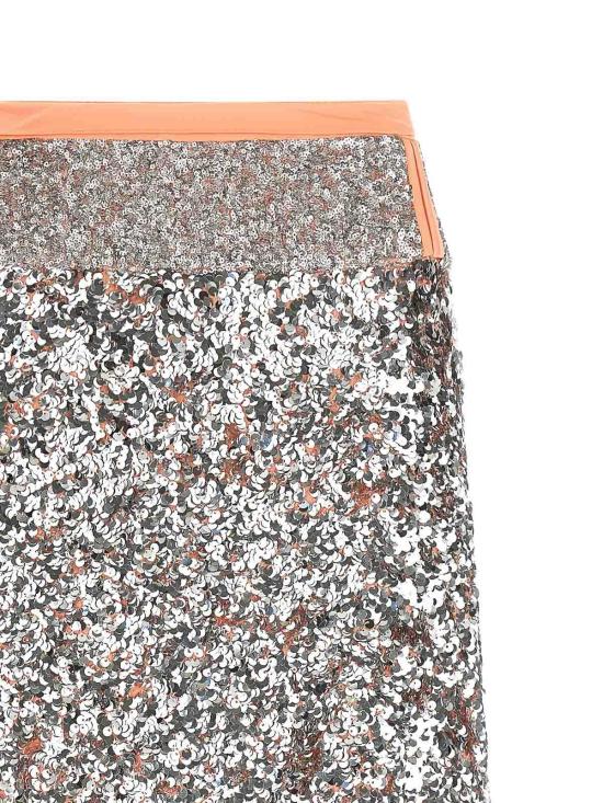 26SS 파코라반 미디 스커트 26PCJU127PO0415M262 Silver - PACO RABANNE