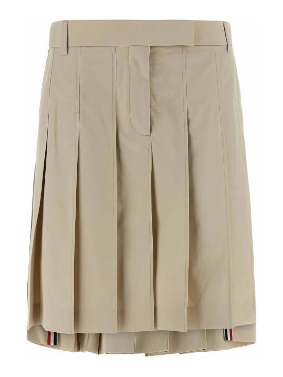 26SS 톰브라운 코튼 수트 플리츠 스커트 FGCA40UF1063260 Beige
