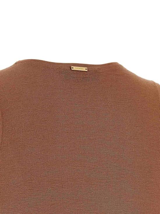 26SS 트윈셋 민소매 티셔츠 261TP330113168 Brown - TWINSET