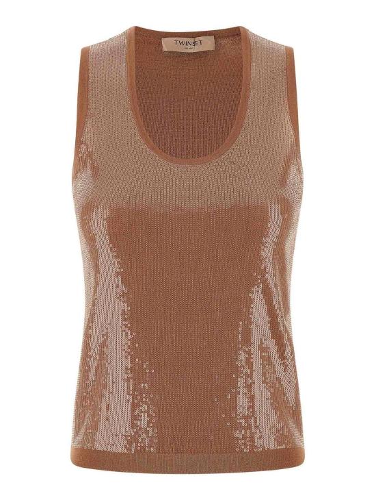 26SS 트윈셋 민소매 티셔츠 261TP330113168 Brown