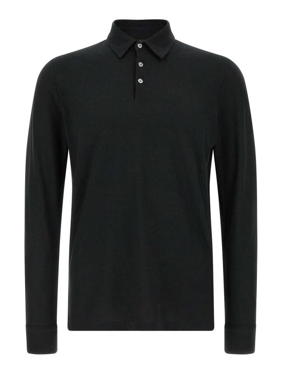 26SS 자노네 폴로 티셔츠 815132ZG380Z0015 Black