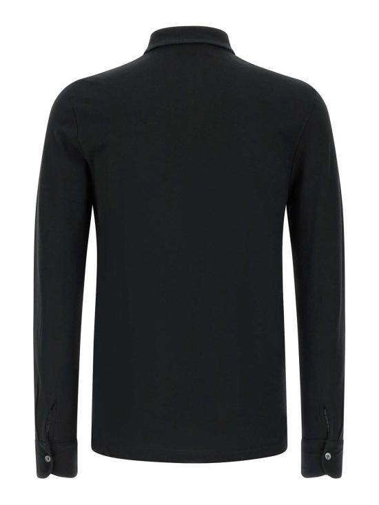 26SS 자노네 폴로 티셔츠 815132ZG380Z0015 Black - ZANONE