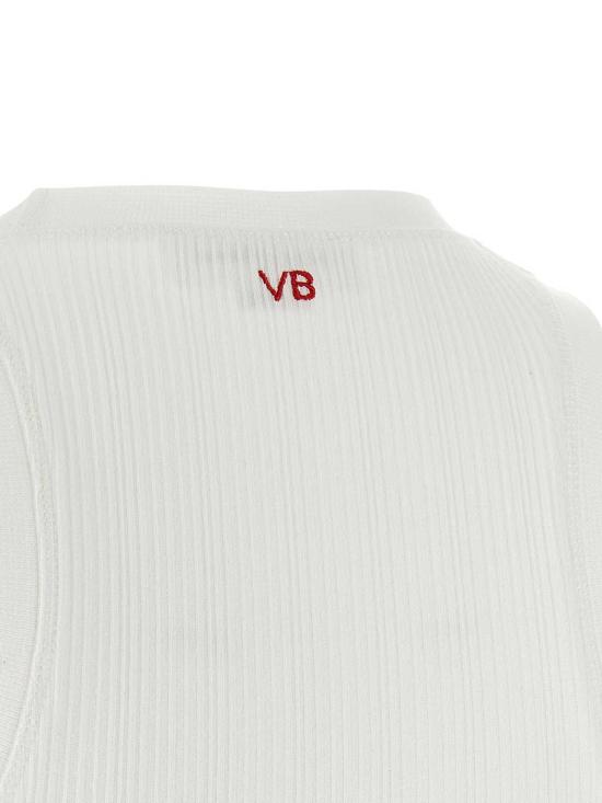 26SS 빅토리아 베컴 민소매 티셔츠 1126JTP007081A White - VICTORIA BECKHAM