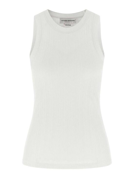 26SS 빅토리아 베컴 민소매 티셔츠 1126JTP007081A White