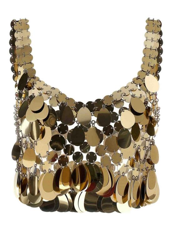 26SS 파코라반 민소매 티셔츠 26PITO223PS0129P712 Gold