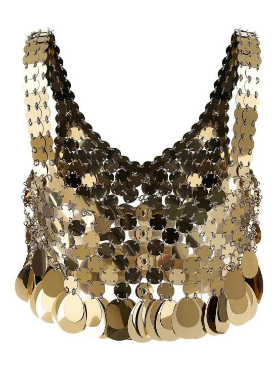 26SS 파코라반 민소매 티셔츠 26PITO223PS0129P712 Gold - PACO RABANNE