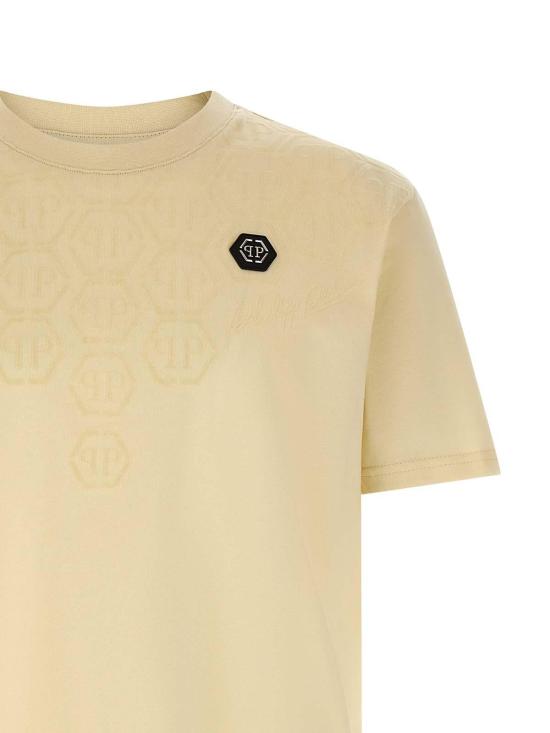 26SS 필립 플레인 반팔 티셔츠 SAFCMTK8682PJY002N06 Beige - PHILIPP PLEIN