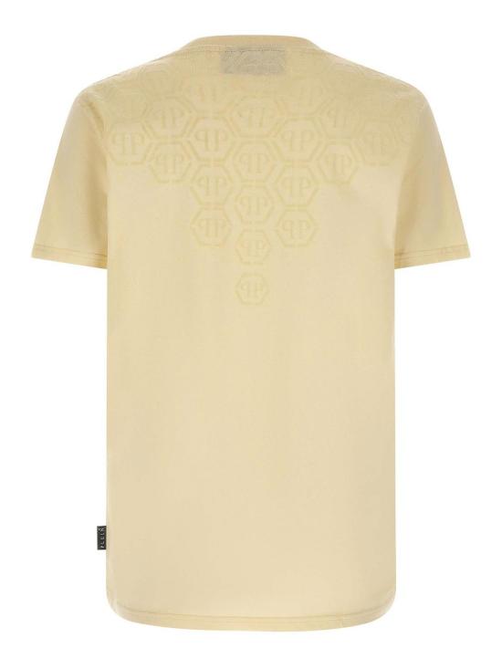 26SS 필립 플레인 반팔 티셔츠 SAFCMTK8682PJY002N06 Beige - PHILIPP PLEIN