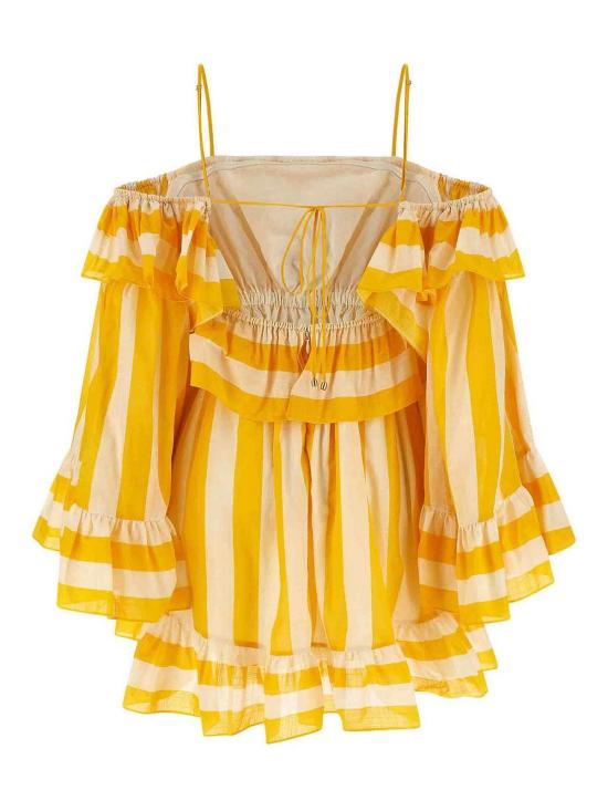 26SS 짐머만 미디 스커트 6441DRS263YLCMS Yellow - ZIMMERMANN