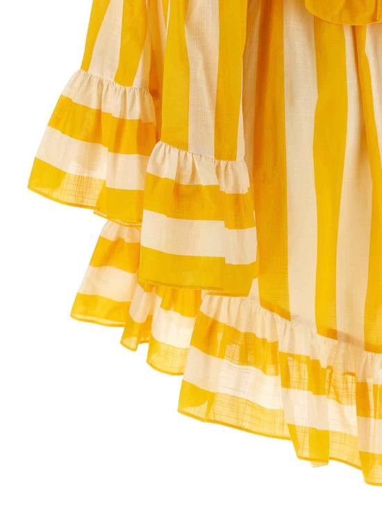 26SS 짐머만 미디 스커트 6441DRS263YLCMS Yellow - ZIMMERMANN