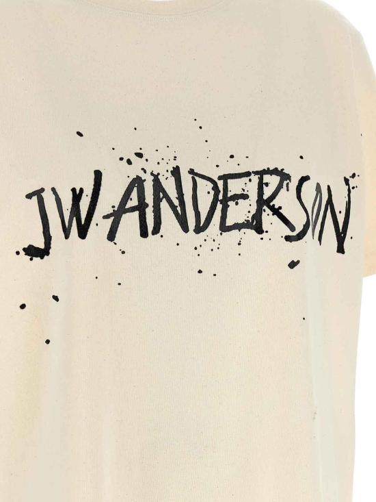 26SS JW앤더슨 반팔 티셔츠 JT0307PG1936241 Beige - JW ANDERSON