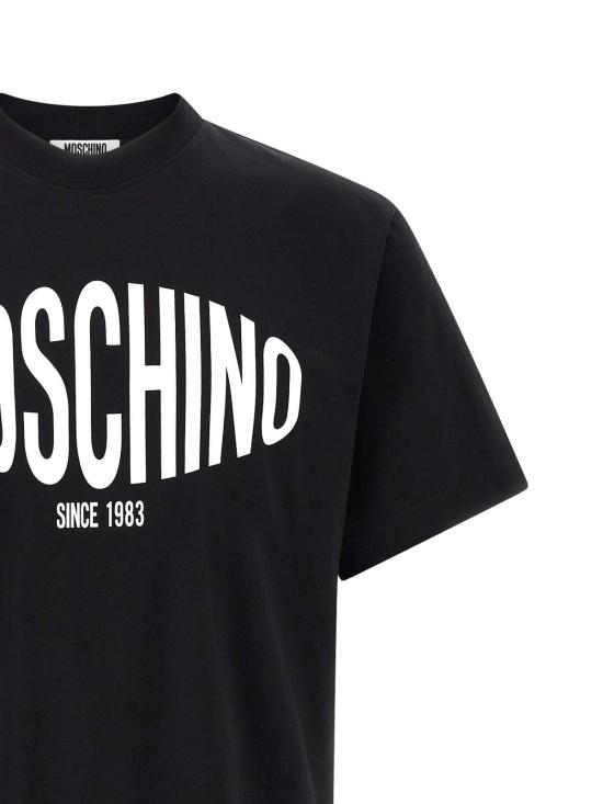 26SS 모스키노 반팔 티셔츠 070202411555 White - MOSCHINO
