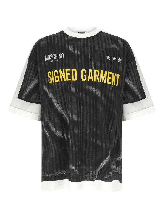 26SS 모스키노 반팔 티셔츠 070102412888 Black