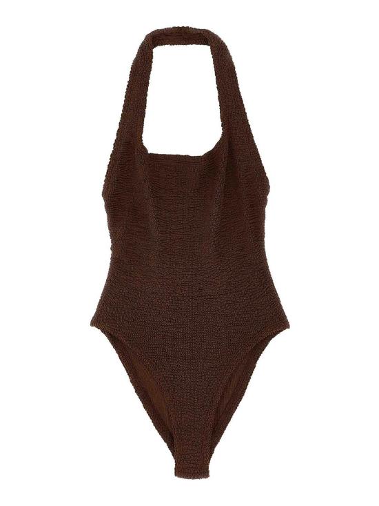  훈자 지 원피스 수영복 SANDYSWIMMETALLICCHOCOLATE Brown
