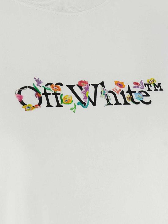 26SS 오프화이트 반팔 티셔츠 OWAA090S26JER0010110 White - OFF WHITE