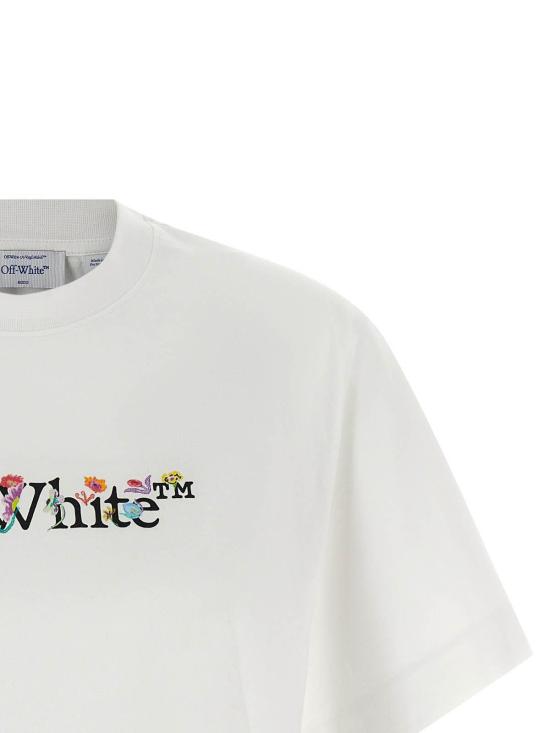 26SS 오프화이트 반팔 티셔츠 OWAA090S26JER0010110 White - OFF WHITE