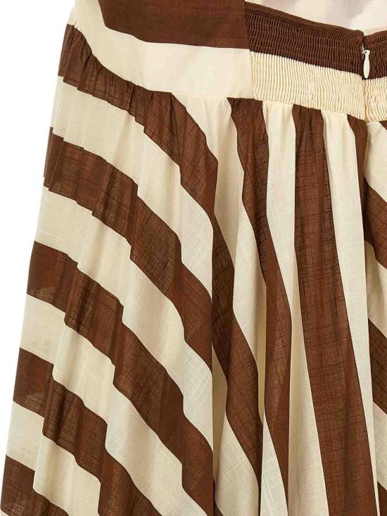 26SS 짐머만 미디 스커트 1814DRS263CCTR Brown - ZIMMERMANN