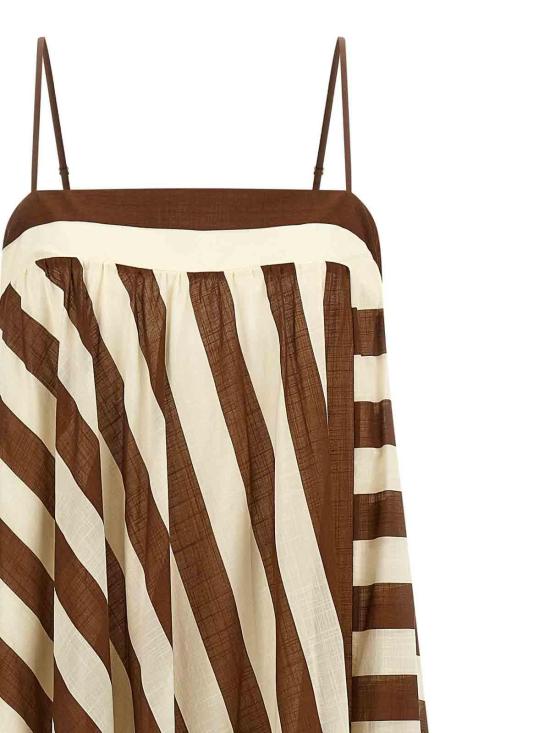 26SS 짐머만 미디 스커트 1814DRS263CCTR Brown - ZIMMERMANN