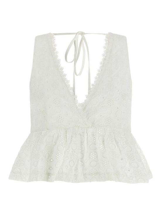 26SS 핑코 민소매 티셔츠 106451A35PZ05 White