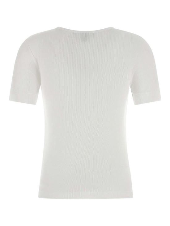 26SS 가니 소프트 코튼 립 반팔 티셔츠 A1050182151 White - GANNI