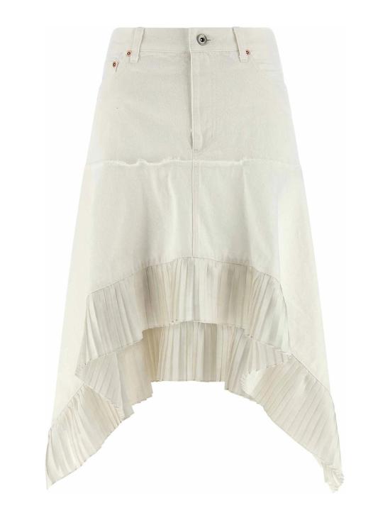 26SS 사카이 미디 스커트 2608315151 White