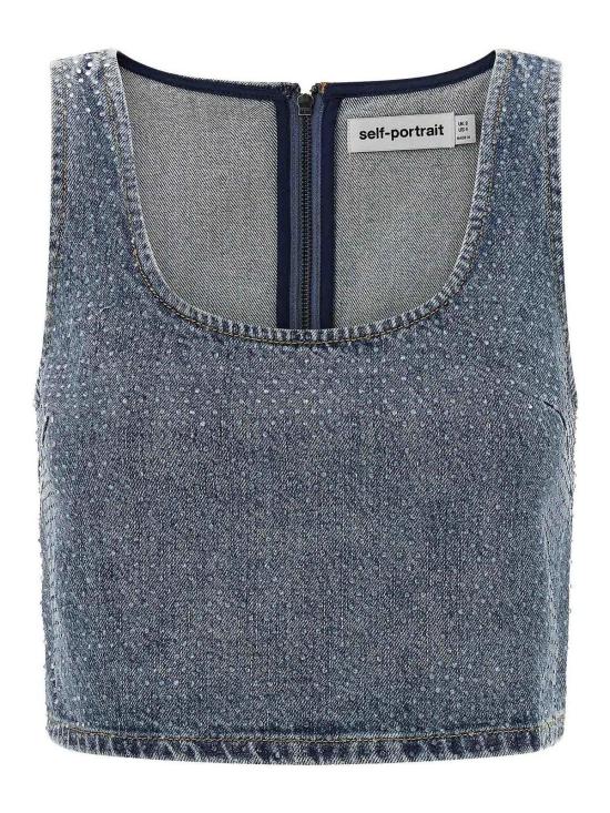 26SS 셀프 포트레이트 민소매 티셔츠 RS26826TBLUE Blue